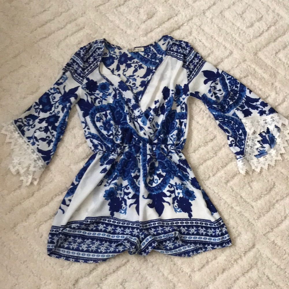 V Neck Romper